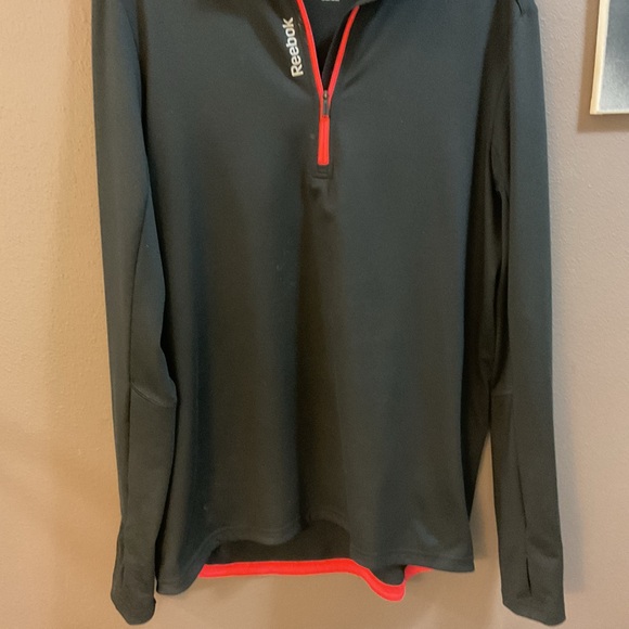 Reebok 3/4 zip up top running athletic activewear yoga working out pullover cute - Picture 1 of 2